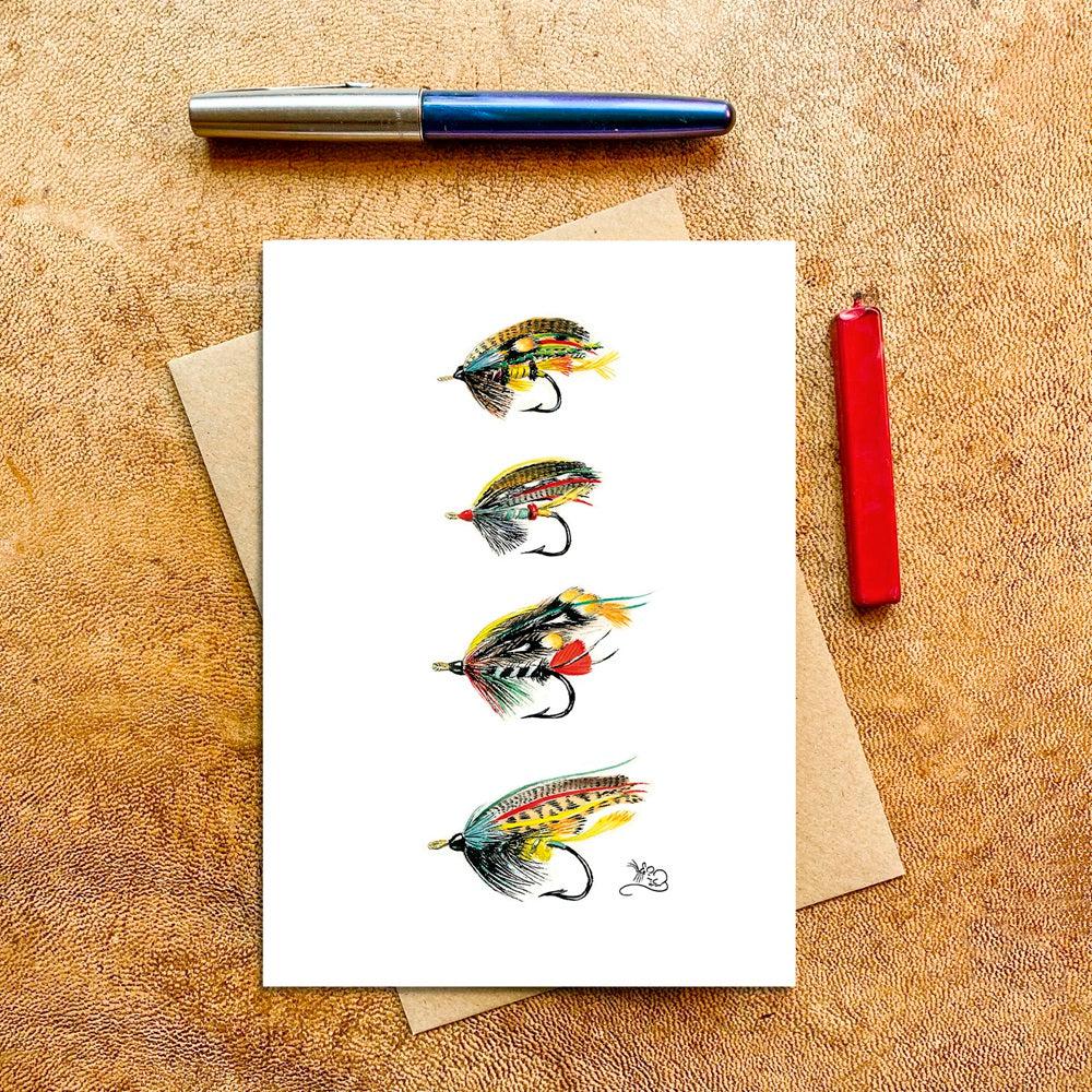 Salmon Flies 3 Cards-Gamefish