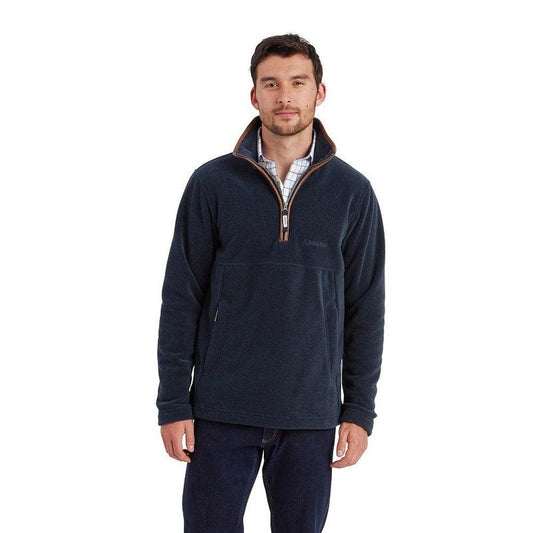 Schoffel Berkeley Quarter Zip Fleece - Petrol Blue-Gamefish