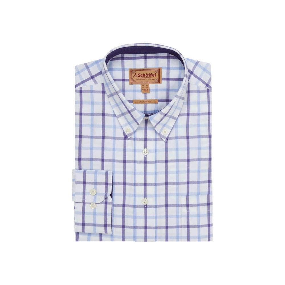 Schoffel Brancaster Classic Shirt - Bramble Check-Gamefish