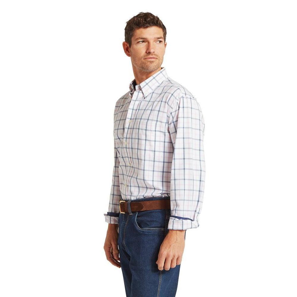 Schoffel Brancaster Classic Shirt - Stone Blue Check-Gamefish