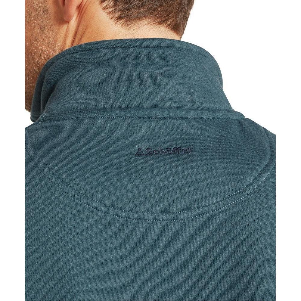 Schoffel Bude Quarter Zip Sweatshirt - Deep Ocean Blue-Gamefish