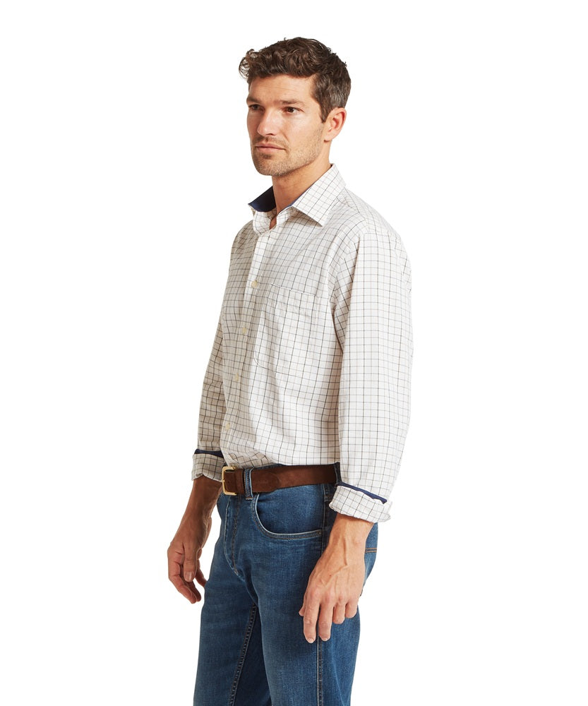 Schoffel Burnham Tattersall Classic Shirt - Blueberry Tattersall-Gamefish