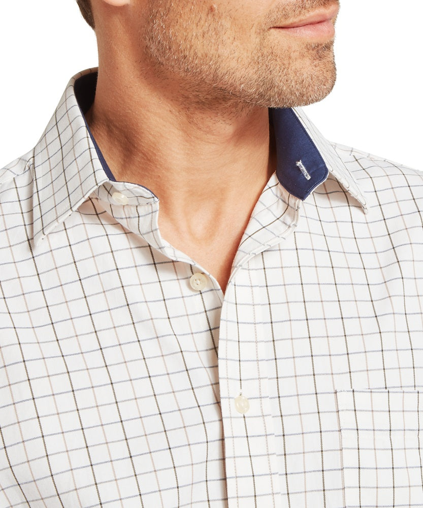 Schoffel Burnham Tattersall Classic Shirt - Blueberry Tattersall-Gamefish