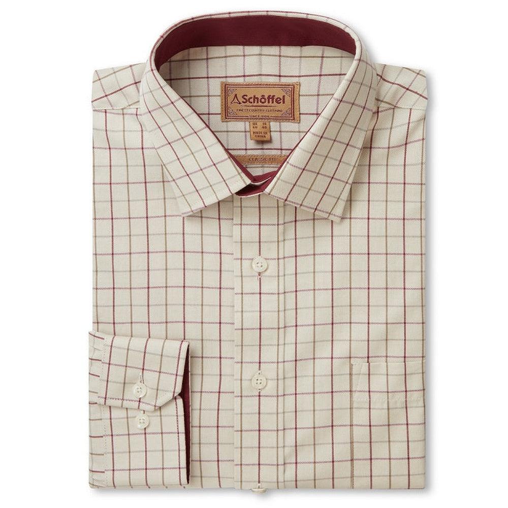 Schoffel Burnham Tattersall Classic Shirt Damson Check-Gamefish