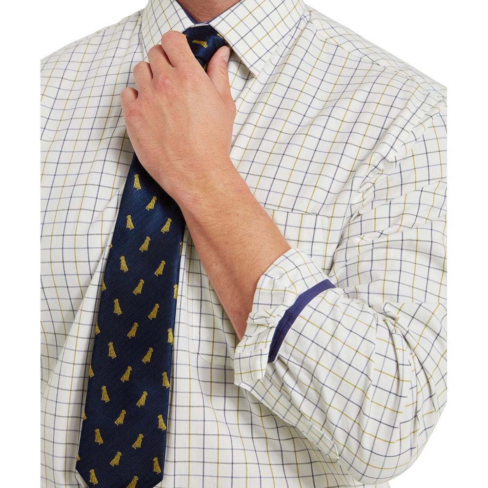 Schoffel Burnham Tattersall Classic Shirt - Vintage Navy-Gamefish