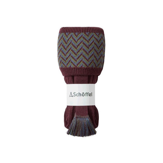 Schoffel Herringbone Socks - Wine-Gamefish