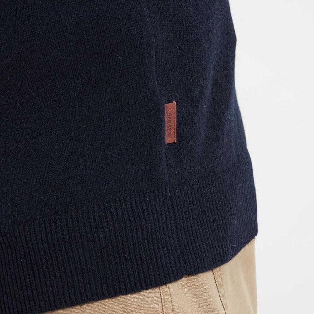 Schoffel Lambswool V Neck Jumper - Navy-Gamefish