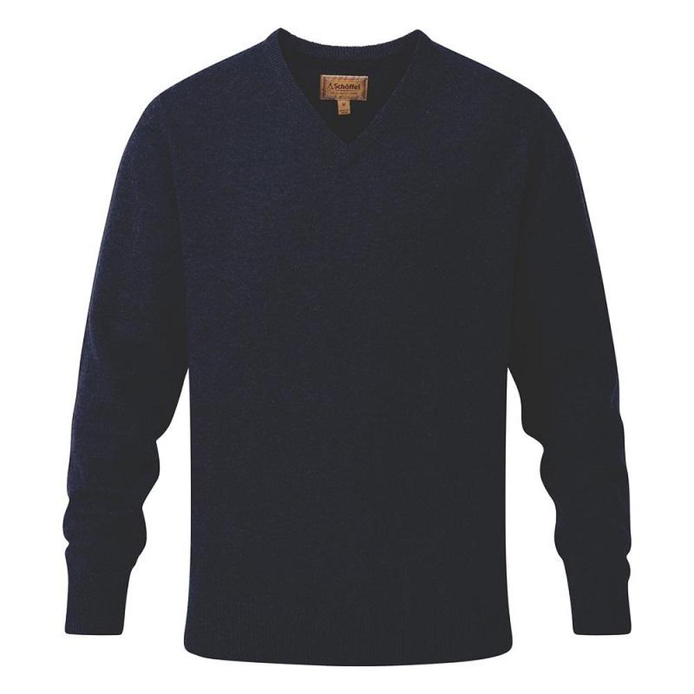 Schoffel Lambswool V Neck Jumper-Gamefish