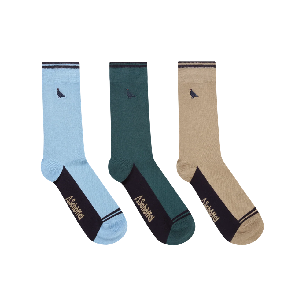 Schoffel Men's Bamboo Sock (Box Of 3)-Gamefish