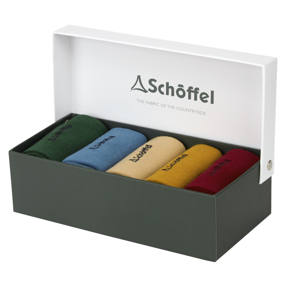 Schoffel Men's Bamboo Socks (Box of 5)-Gamefish