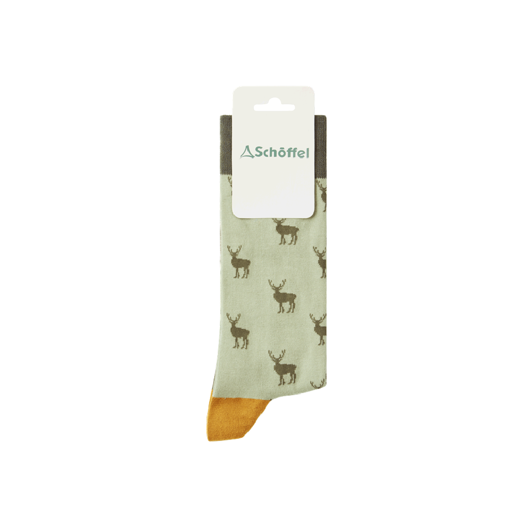 Schoffel Men's Cotton Socks Woodland Stag-Gamefish