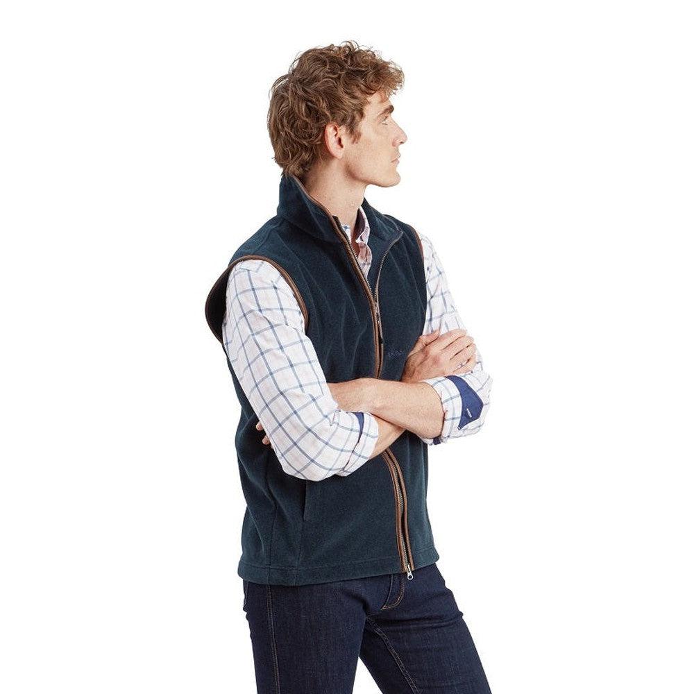 Schoffel Oakham Fleece Gilet - Petrol Blue-Gamefish