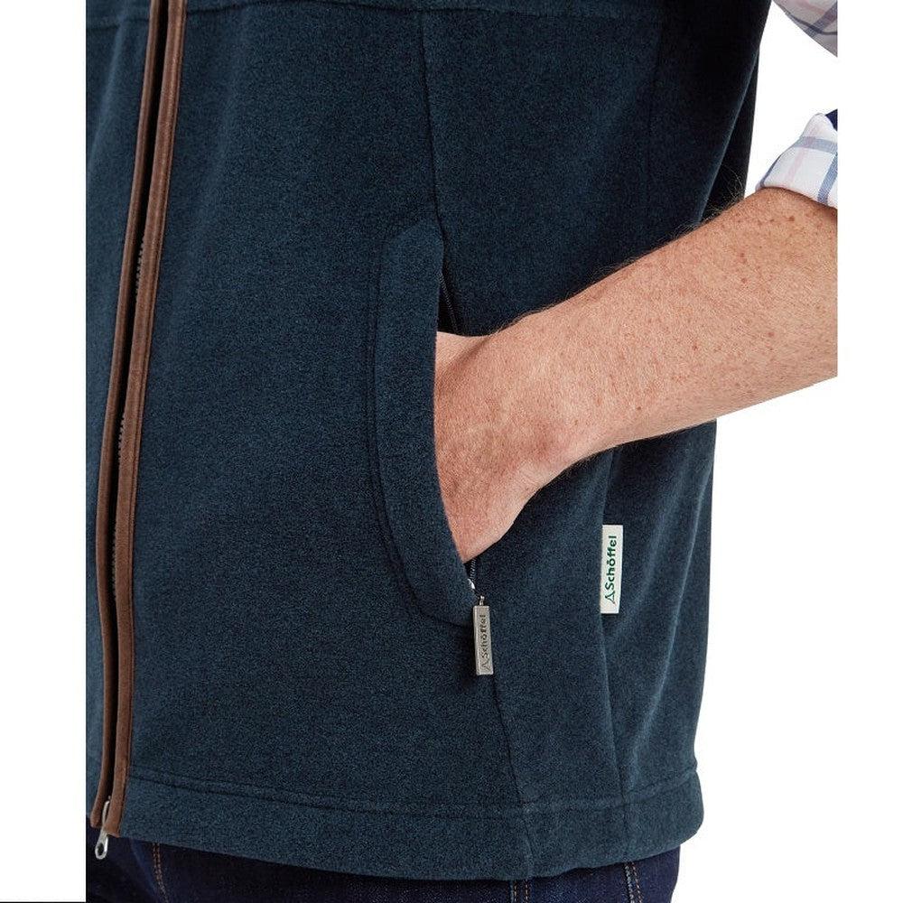 Schoffel Oakham Fleece Gilet - Petrol Blue-Gamefish