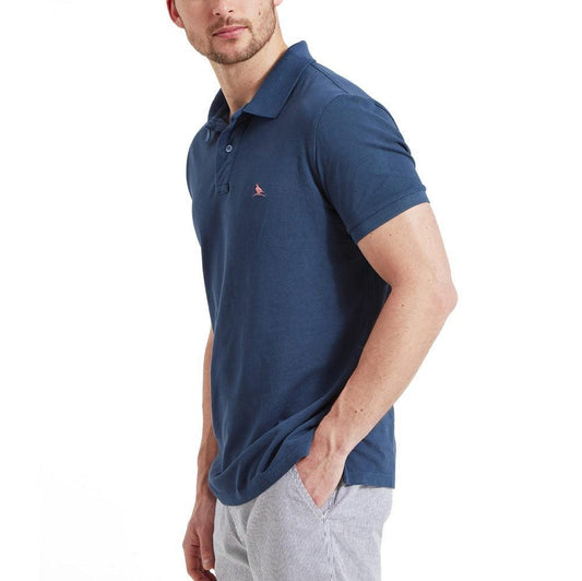 Schoffel St Ives Garment Dyed Polo Shirt - French Navy-Gamefish