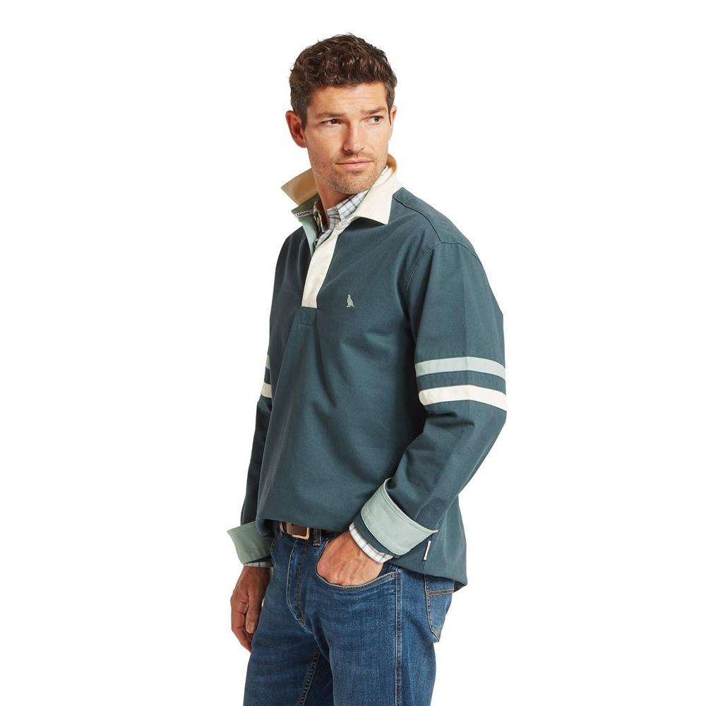 Schoffel Truro Deck Shirt - Deep Ocean Blue-Gamefish