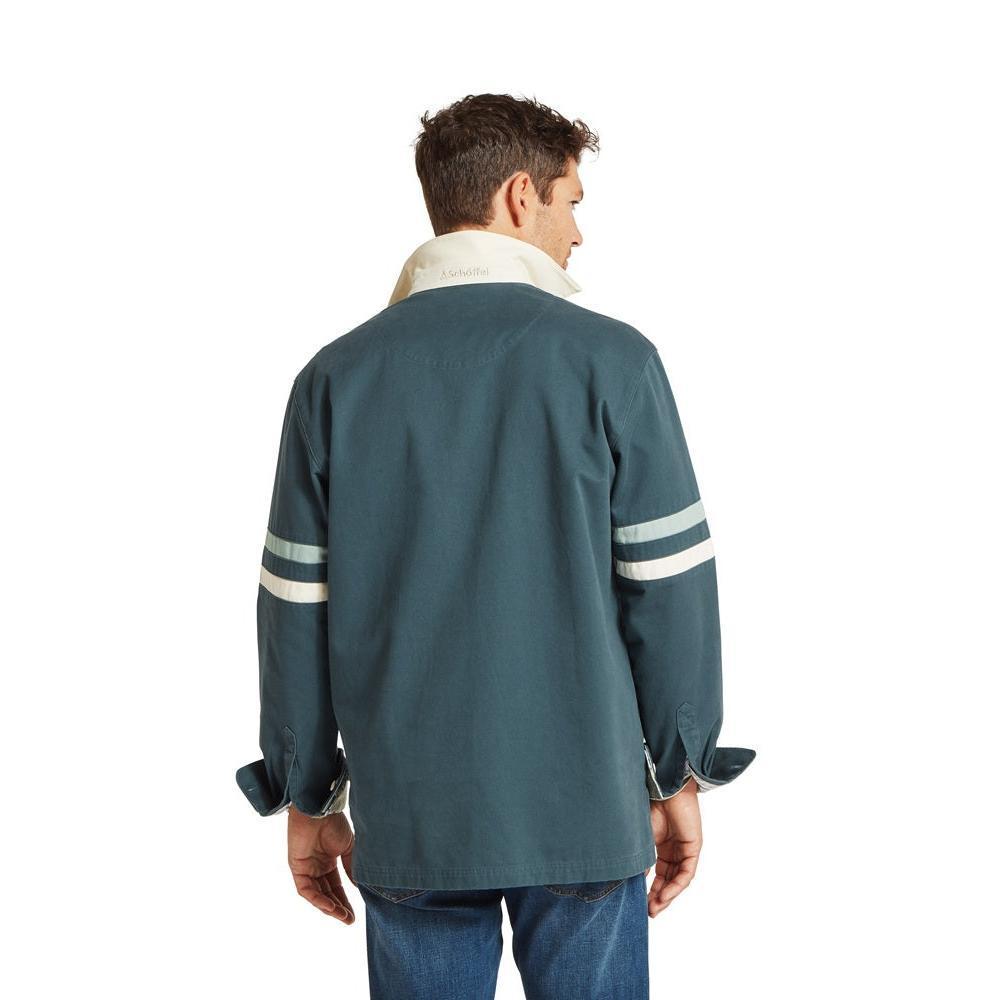 Schoffel Truro Deck Shirt - Deep Ocean Blue-Gamefish