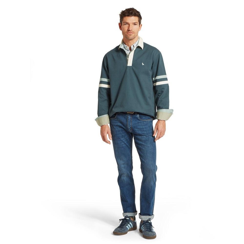 Schoffel Truro Deck Shirt - Deep Ocean Blue-Gamefish