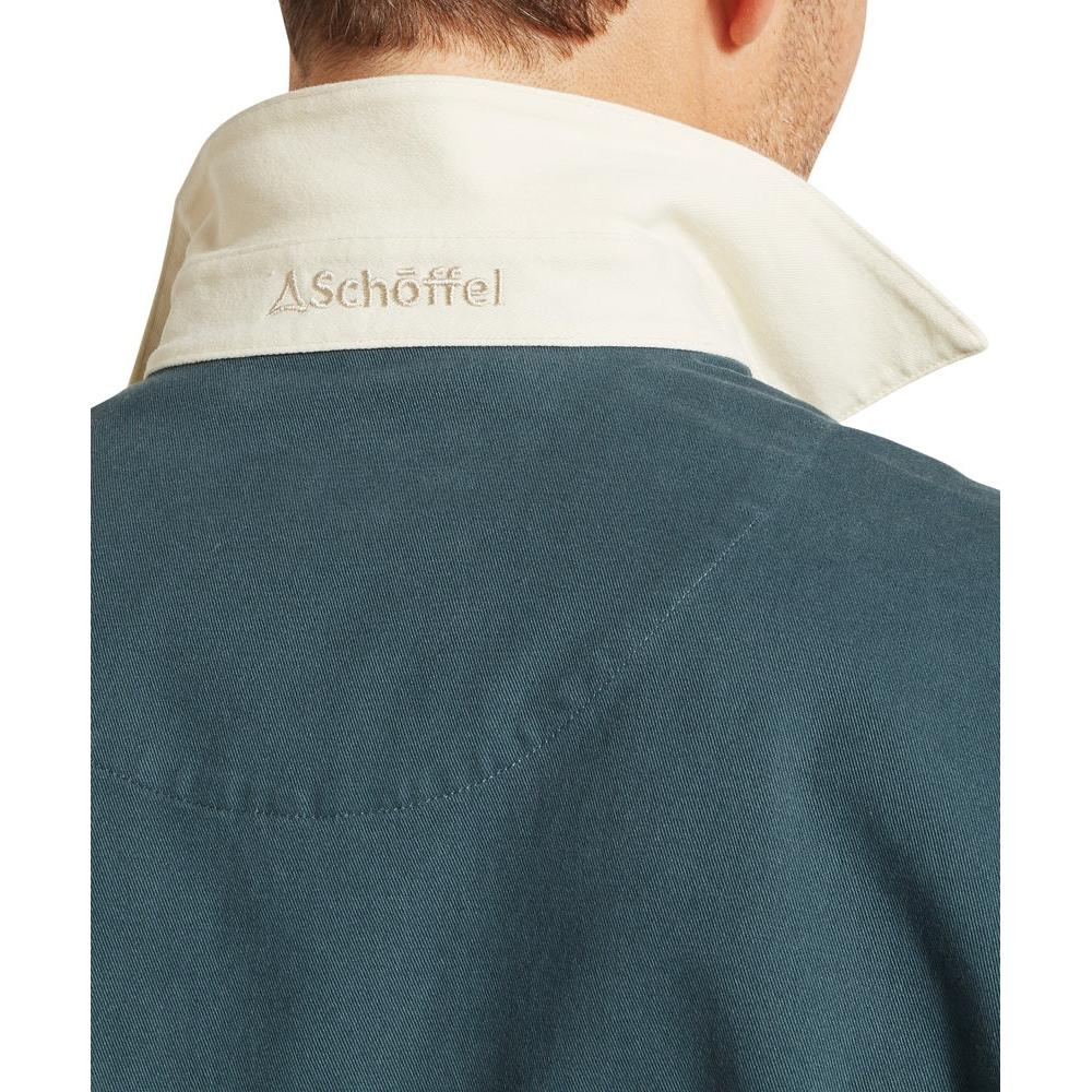 Schoffel Truro Deck Shirt - Deep Ocean Blue-Gamefish