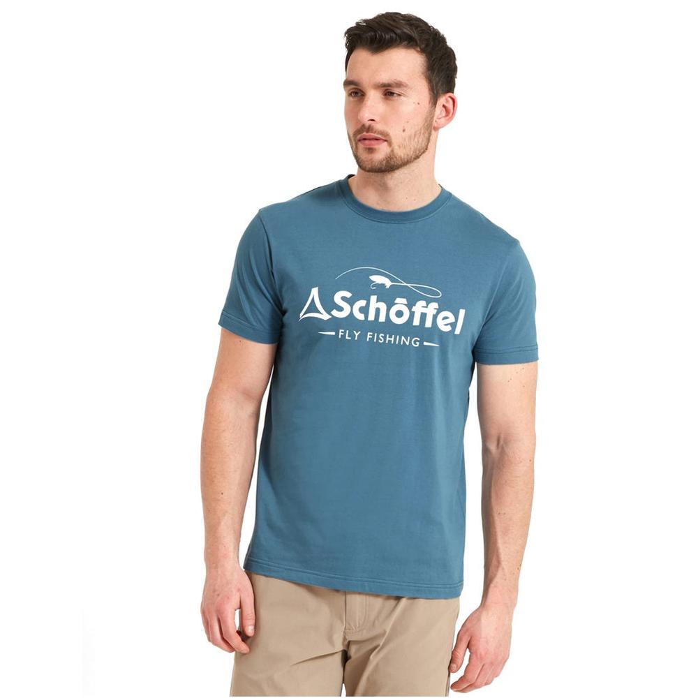 Schoffel Tyne T-Shirt - River Blue-Gamefish