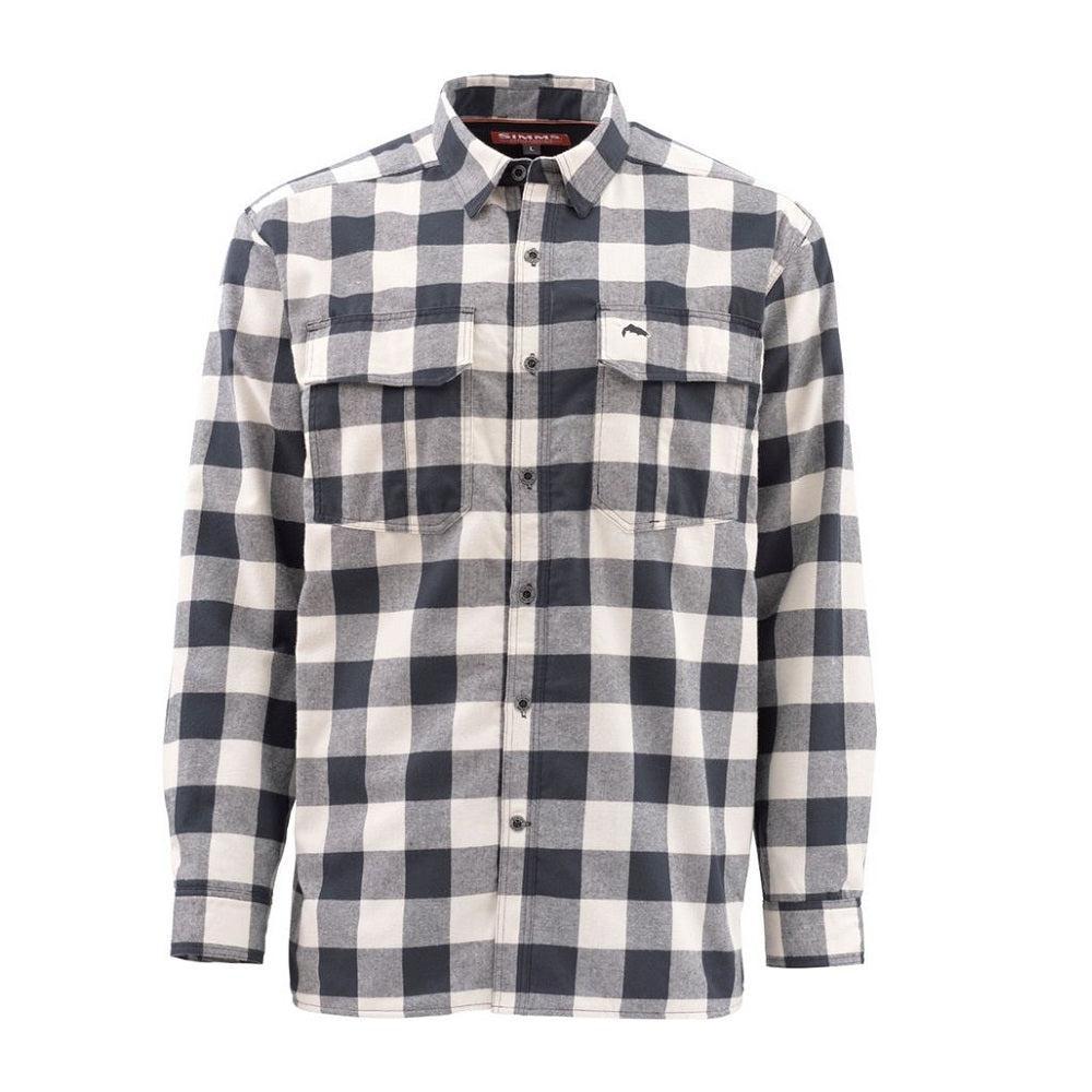 Simms ColdWeather Shirt Sand Buffalo Plaid-Gamefish
