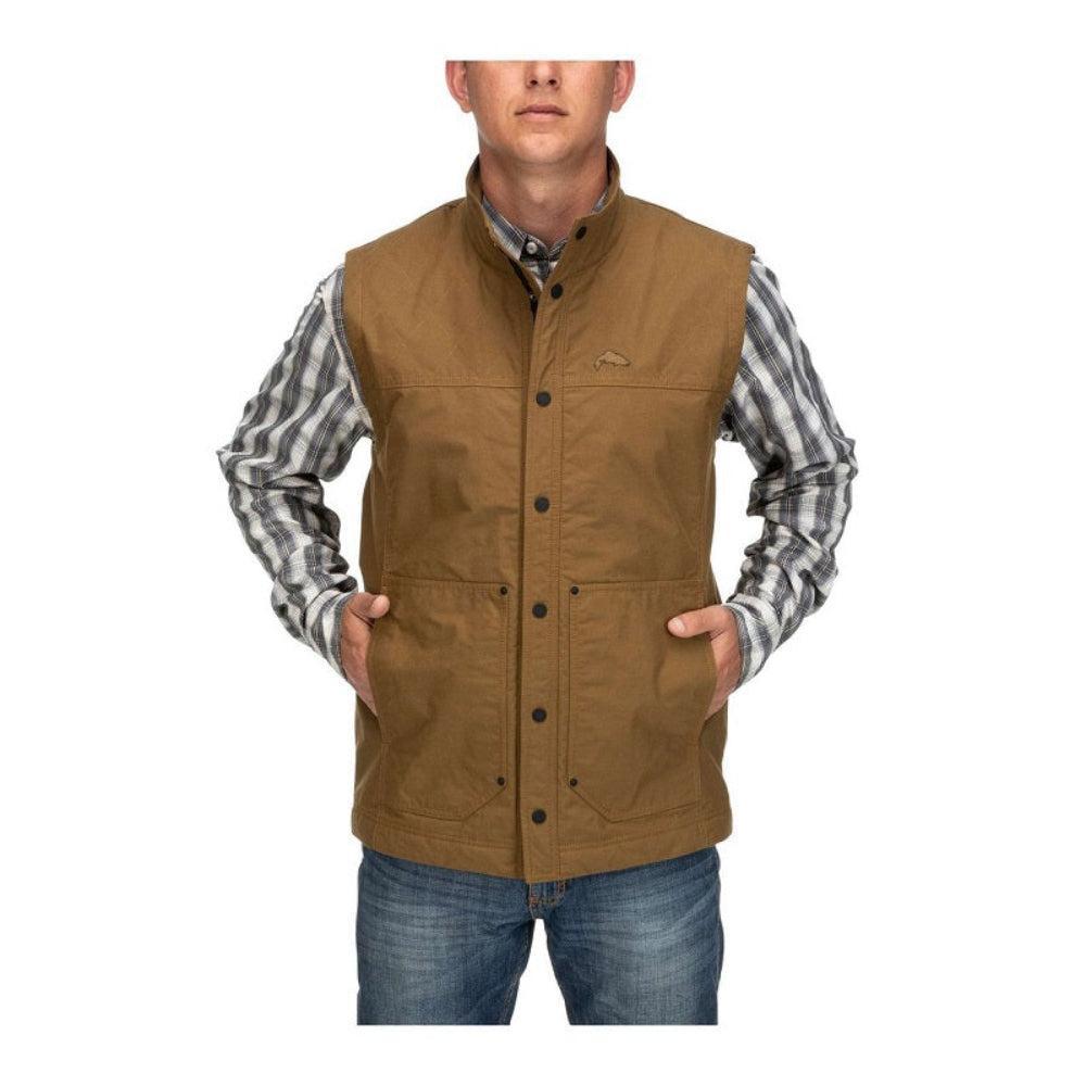 Simms Dockwear Vest - Dark Bronze-Gamefish