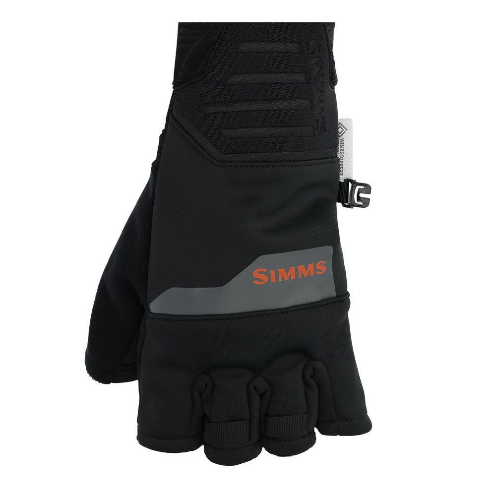 Simms Windstopper Half-Finger Glove Black-Gamefish