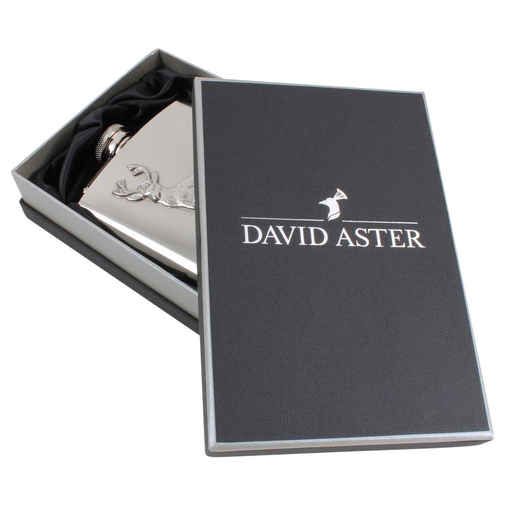 Stag Design 6oz Leatherette Hip Flask-Gamefish