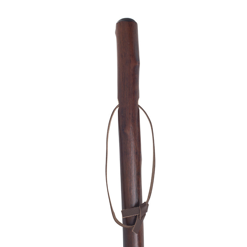Turned Chestnut Hiker Stick with Spike Ferrule