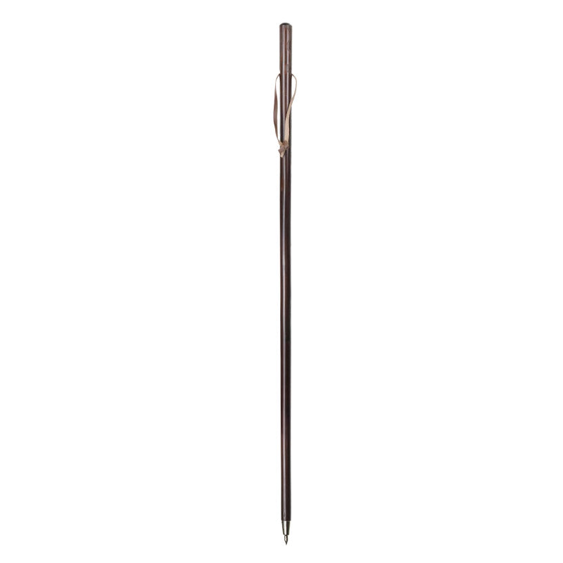 Turned Chestnut Hiker Stick with Spike Ferrule