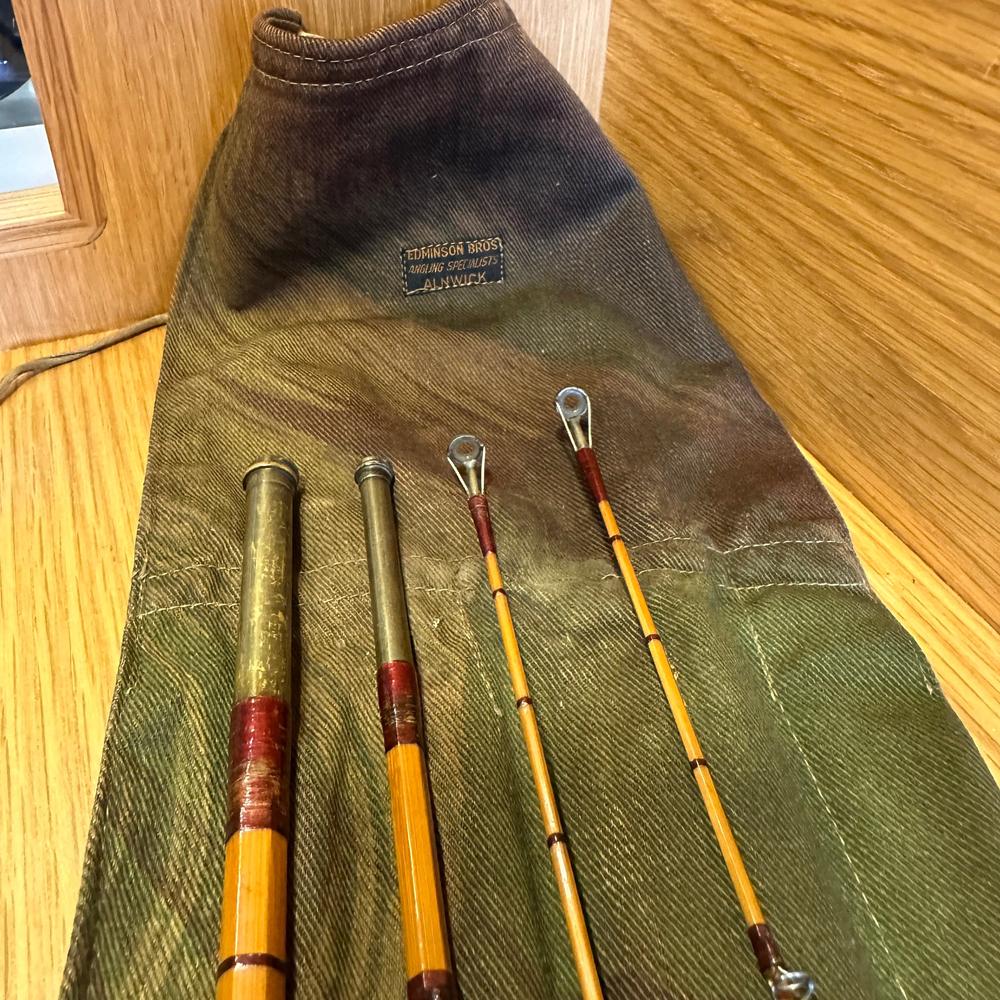 Vintage D. A. Dunn “Hillenrod” 11ft Split Cane Fly Rod – Edminston Bros. Alnwick-Gamefish