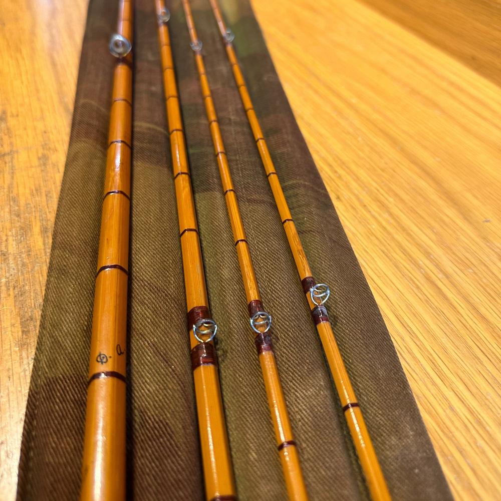 Vintage D. A. Dunn “Hillenrod” 11ft Split Cane Fly Rod – Edminston Bros. Alnwick-Gamefish