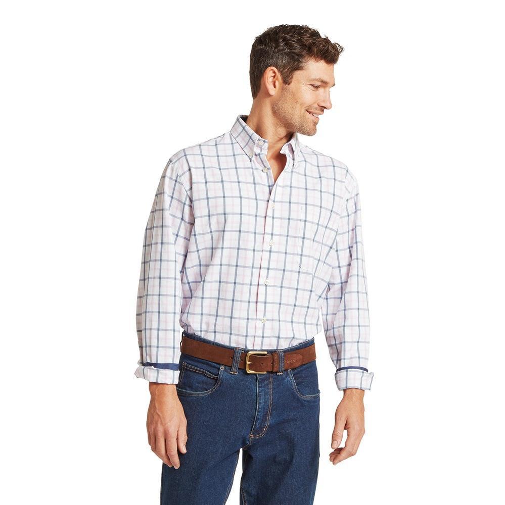 Schoffel Brancaster Classic Shirt - Stone Blue Check