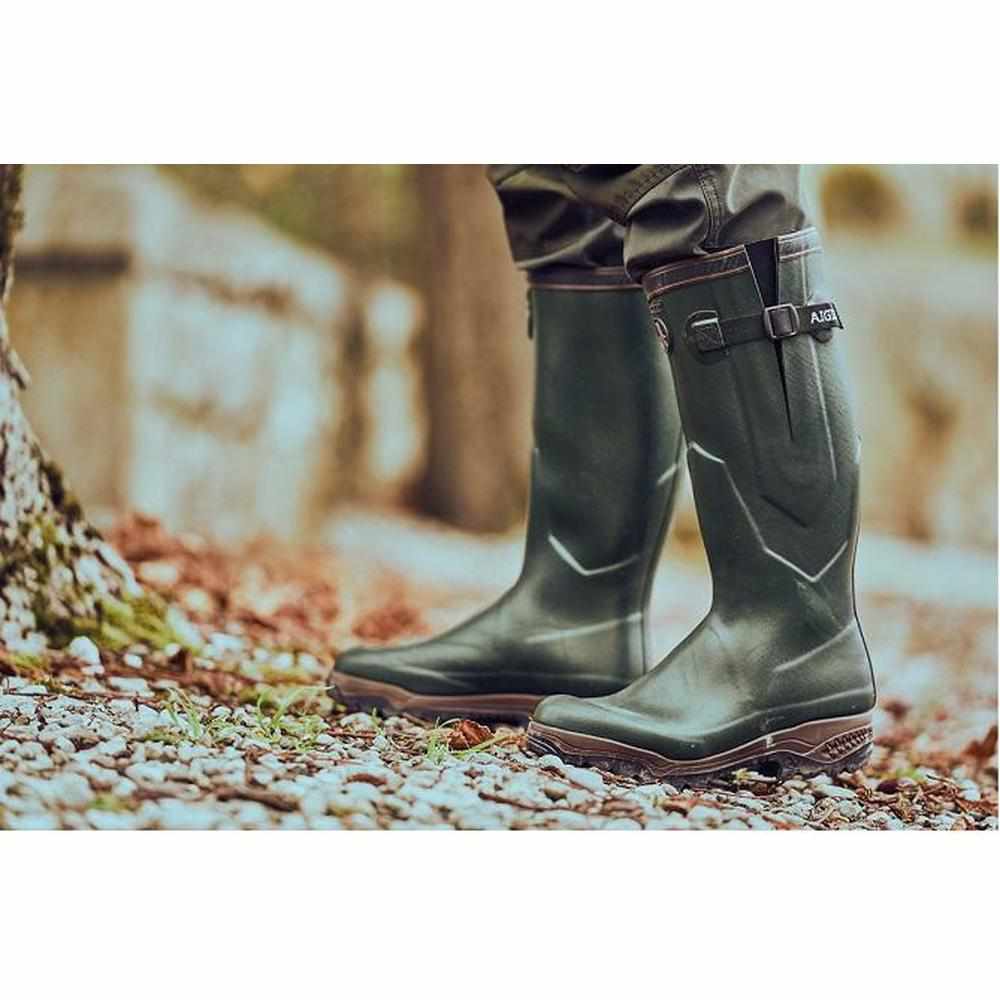 Aigle Parcours 2 ISO Neoprene Lined Wellington Boot Bronze