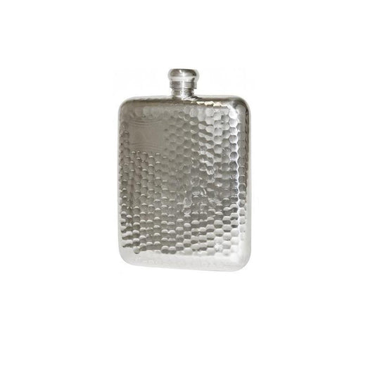 Bisley 6oz Hammered Pewter Flask - Gamefishltd