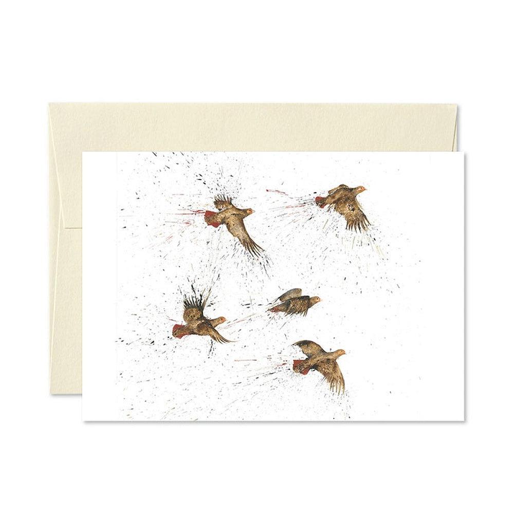 COVEY OF PARTRIDGES GREETINGS CARD-Gamefish