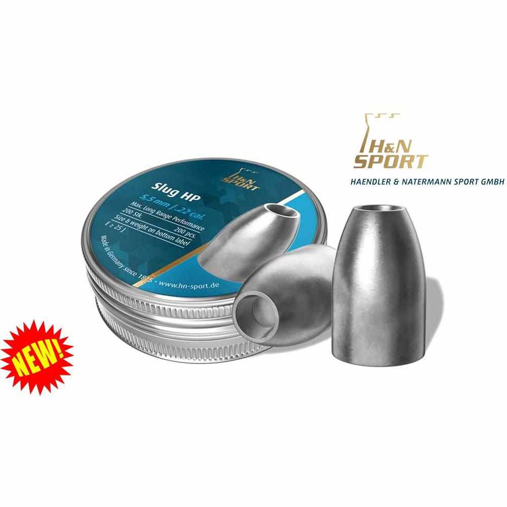 H&N Slug HP .218 (.22 5.53mm) Pellets 21gr Tin of 200-Gamefish