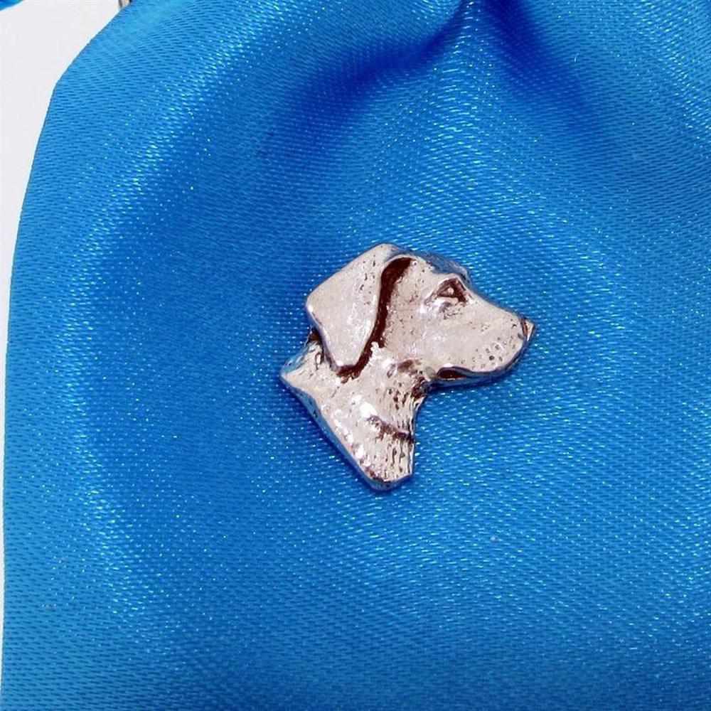 Pewter Labrador Head Pin Badge-Gamefish