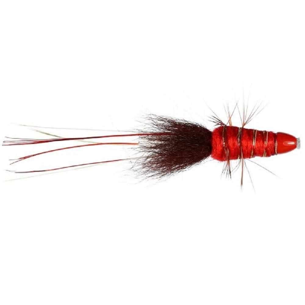 Red Francis Conehead Tube Fly-Gamefish