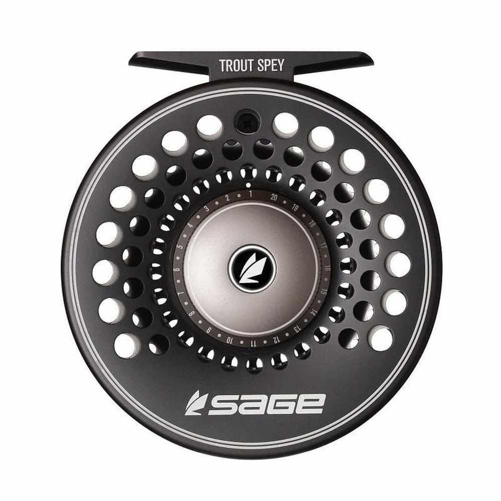 Sage Trout Spey Fly Reels - 1/2/3 Stealth Silver