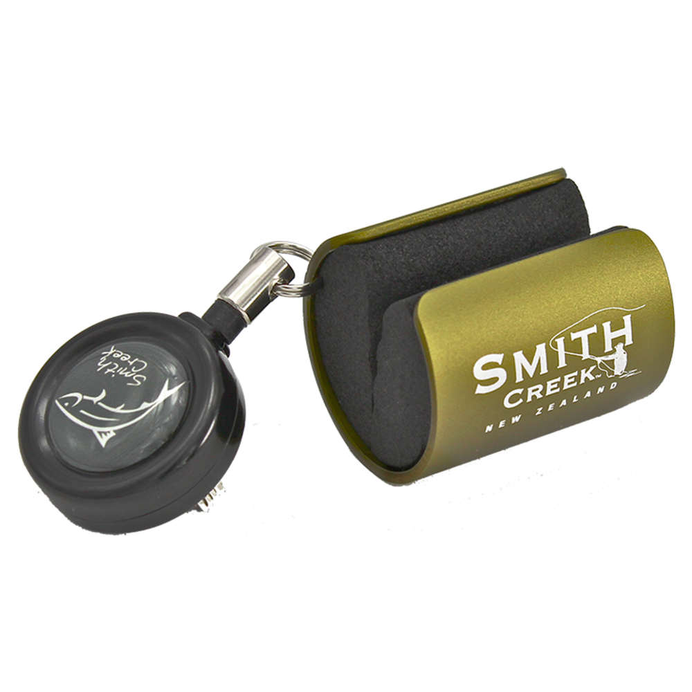 Smith Creek Rod Clip With Zinger - Green-Gamefish